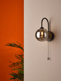 Dar Lighting Eissa wall light black, UK version