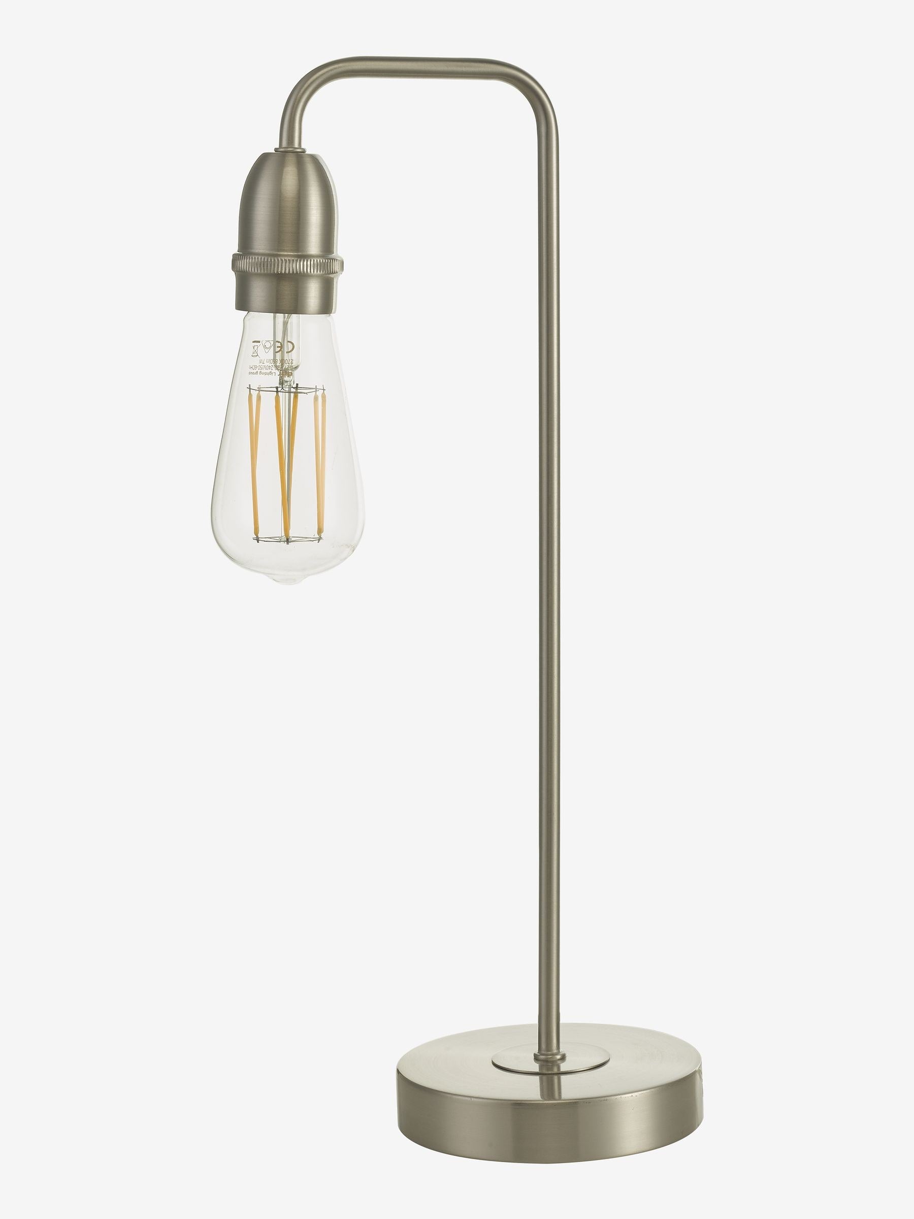 Dar Lighting Chrome Kiefer Table Lamp