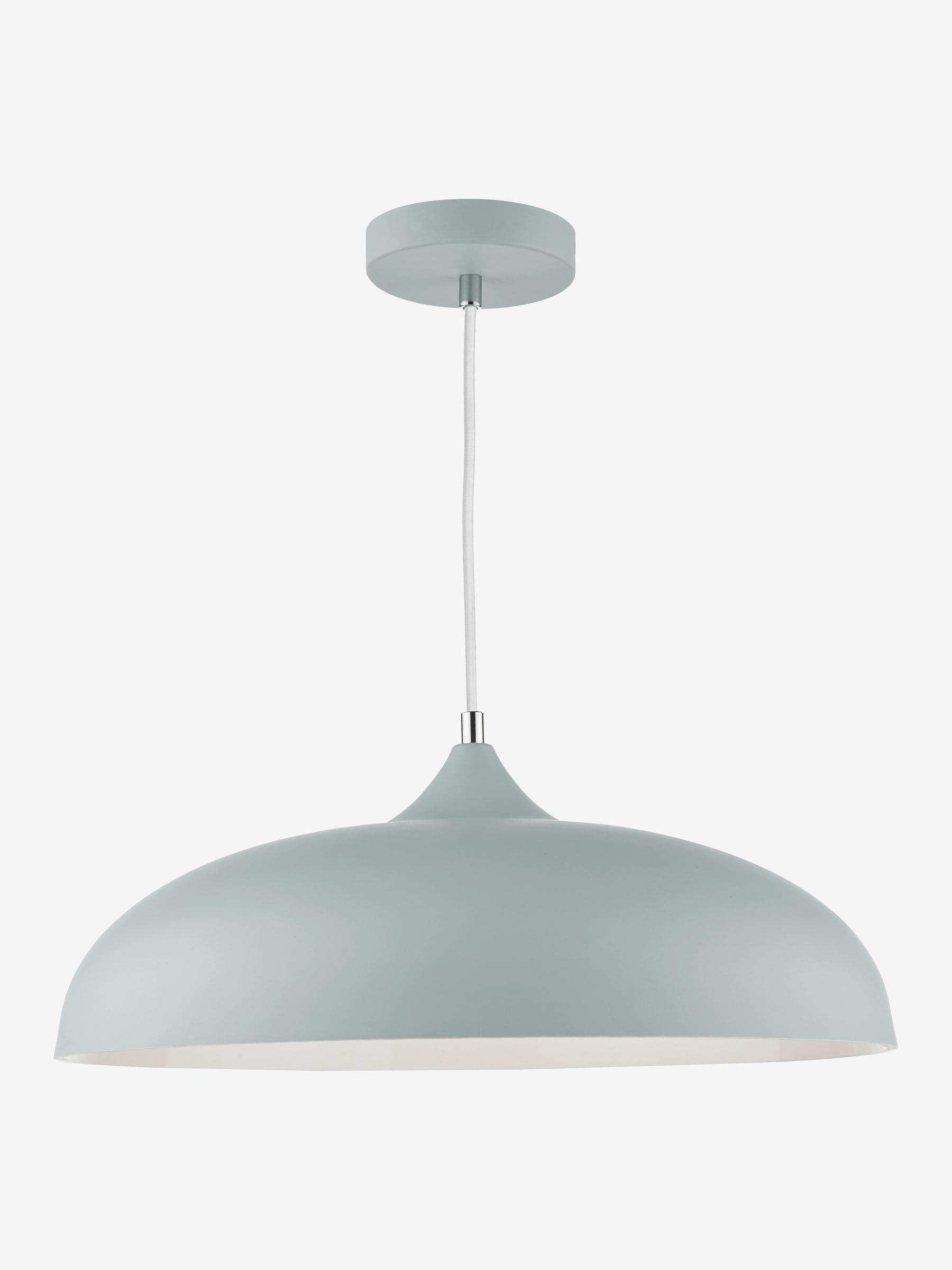 Dar Lighting grey pendant ceiling light 45cm (British brand)