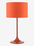 Dar Lighting orange Toledo table lamp with cotton shade - British product
