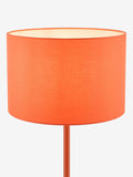 Dar Lighting orange Toledo table lamp with cotton shade - British product