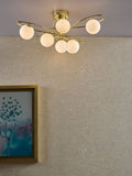 Dar Lighting Lysandra Chrome 6 Light Semi-Flush Ceiling Light