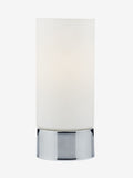 Dar Lighting Jot touch table lamp with opal glass shade, imported from the UK