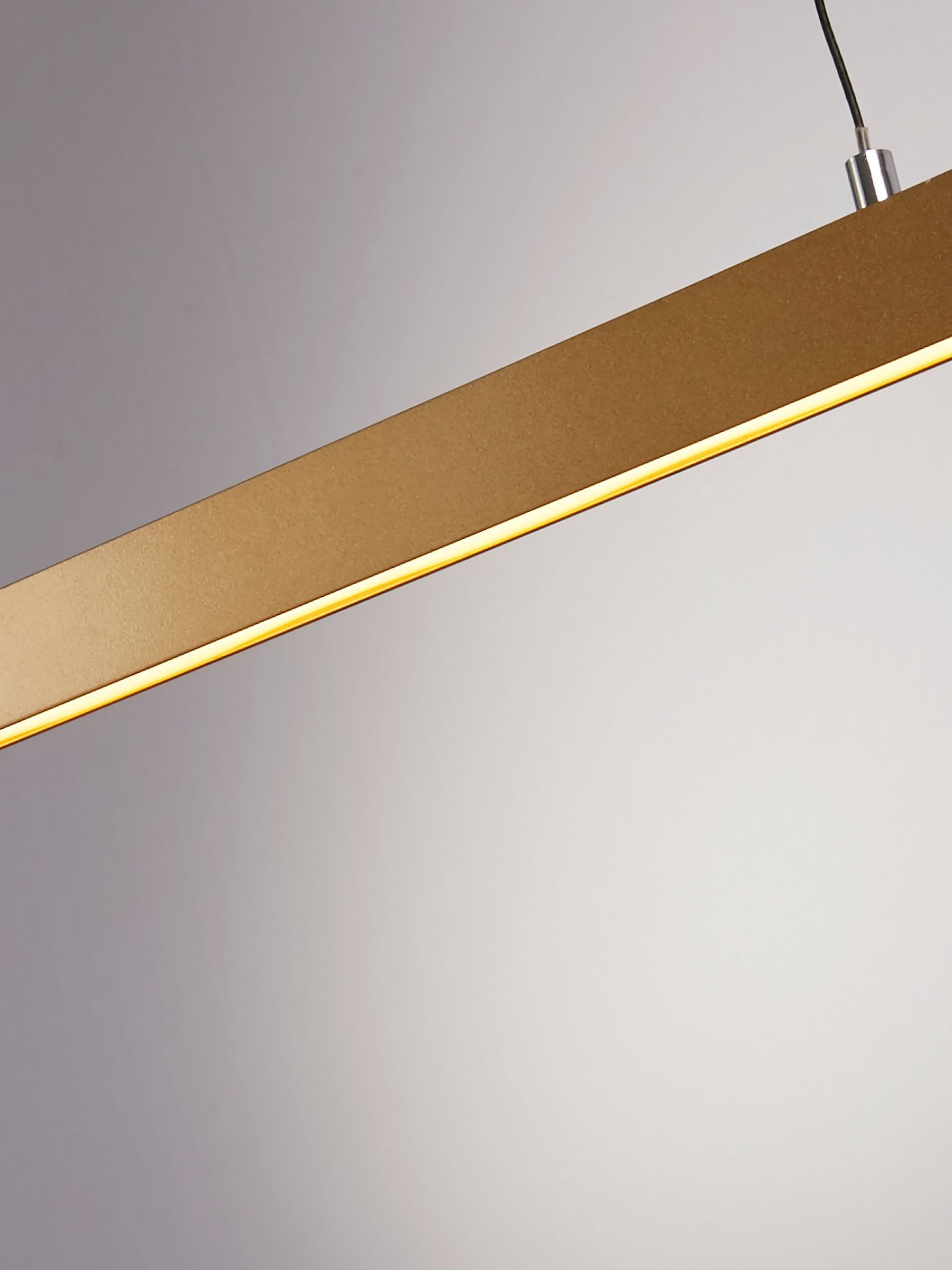 Searchlight Gold Stella gesture control bar pendant light - British product