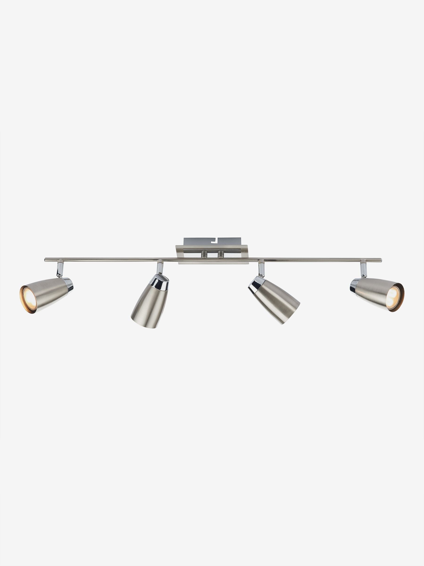 Dar Lighting Chrome Loft 4 light bar spotlight ceiling light, imported from the UK