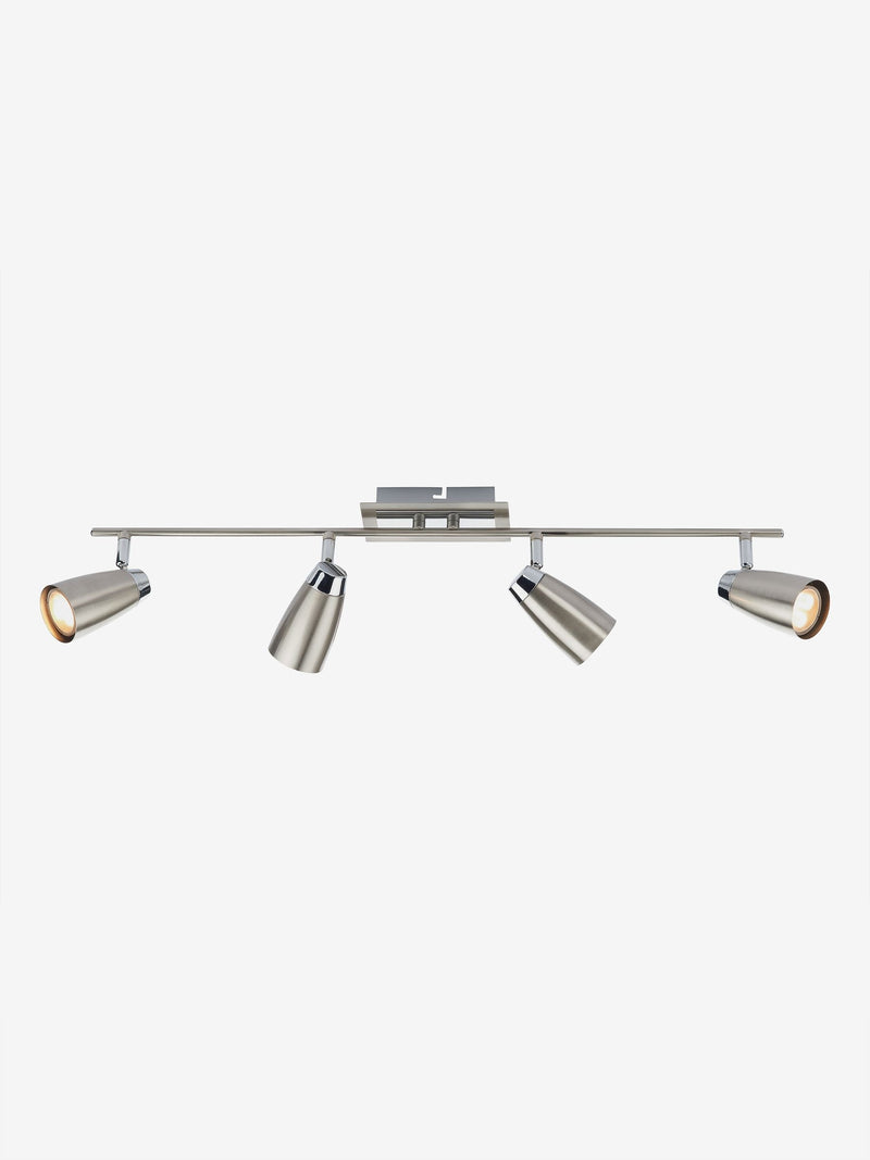 Dar Lighting Chrome Loft 4 light bar spotlight ceiling light, imported from the UK