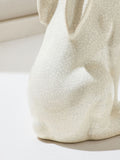 White ceramic hare ornament 25cm, imported from the UK