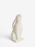 White ceramic hare ornament 25cm, imported from the UK
