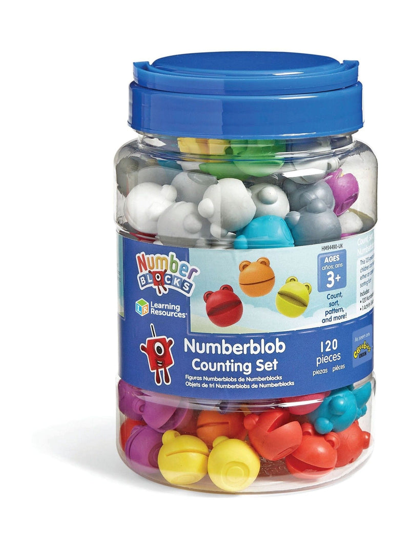 Learning Resources Numberblocks Numberblob Counters 120 pieces storage tub, imported from the UK