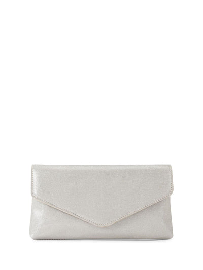 Next Kurt Geiger Silver Bella Envelope Clutch Bag- Buy online at McGrocer