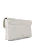 KG Kurt Geiger silver envelope clutch bag imported from the UK