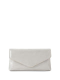 KG Kurt Geiger silver envelope clutch bag imported from the UK