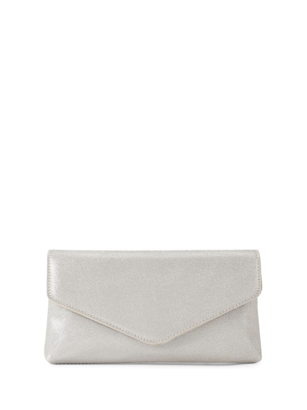 KG Kurt Geiger silver envelope clutch bag imported from the UK