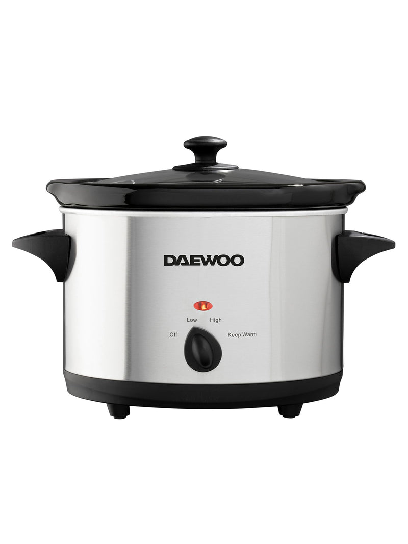 Daewoo stainless slow cooker 3.5L, UK version