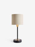 Hudson black rechargeable table lamp 40cm - British product
