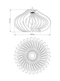 Anders dark twist ceiling light shade wood (British brand)