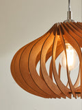 Anders dark twist ceiling light shade wood (British brand)