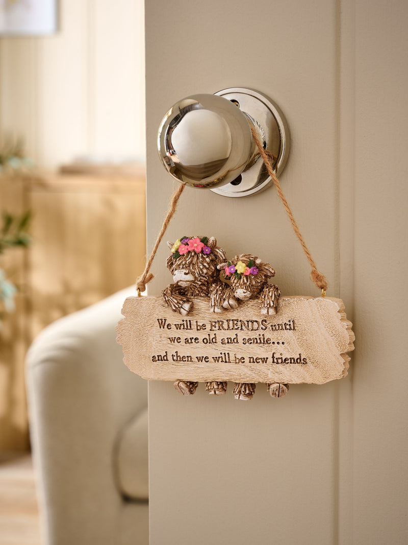 Neutral Hamish Highland Cow Hanging Decoration