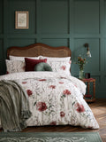 Laura Ashley Pallington Bloom duvet cover set in Red Ruby cotton sateen, UK version