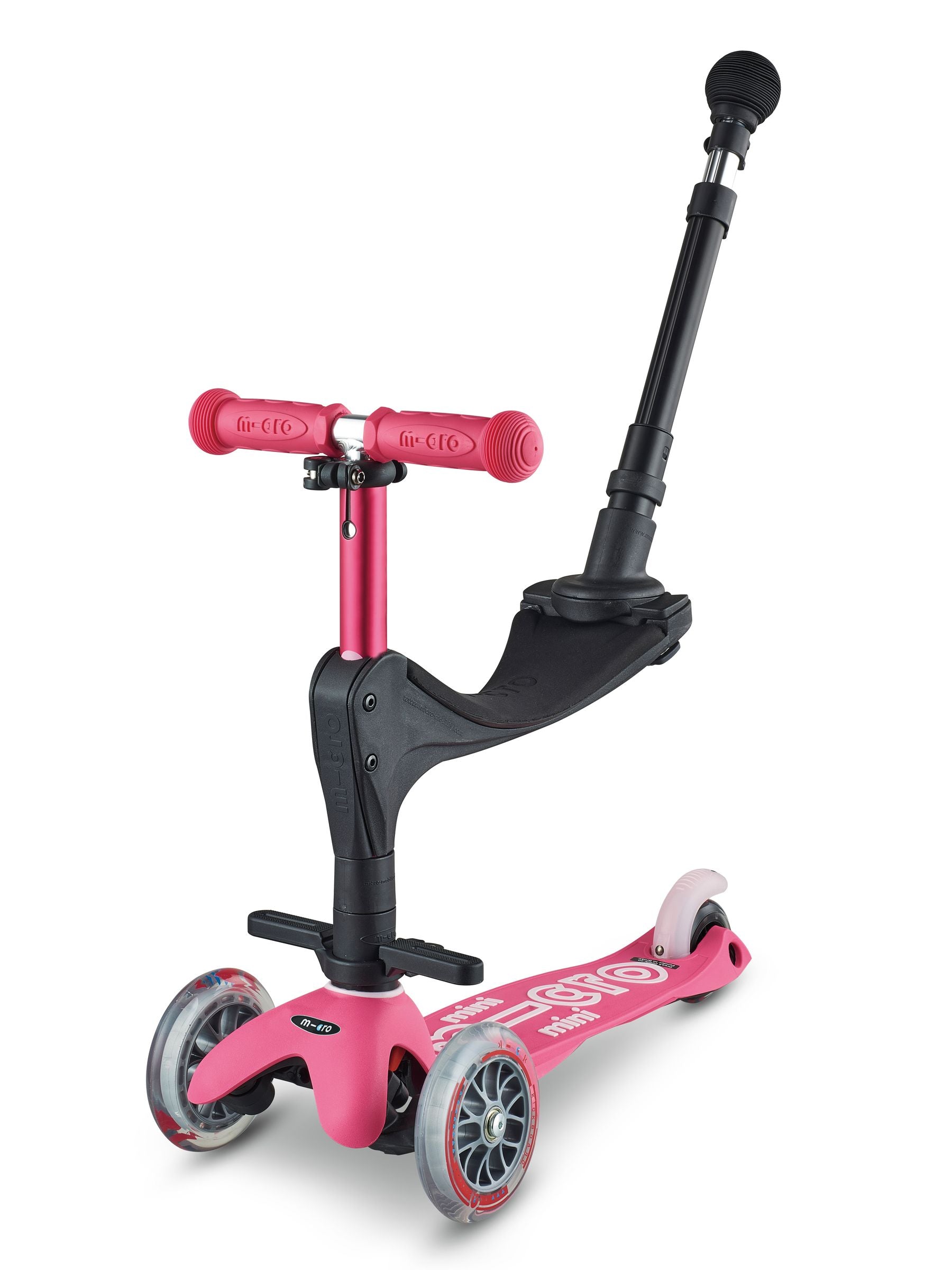 Micro Scooters pink mini ride-on scooter 3-in-1 - British product