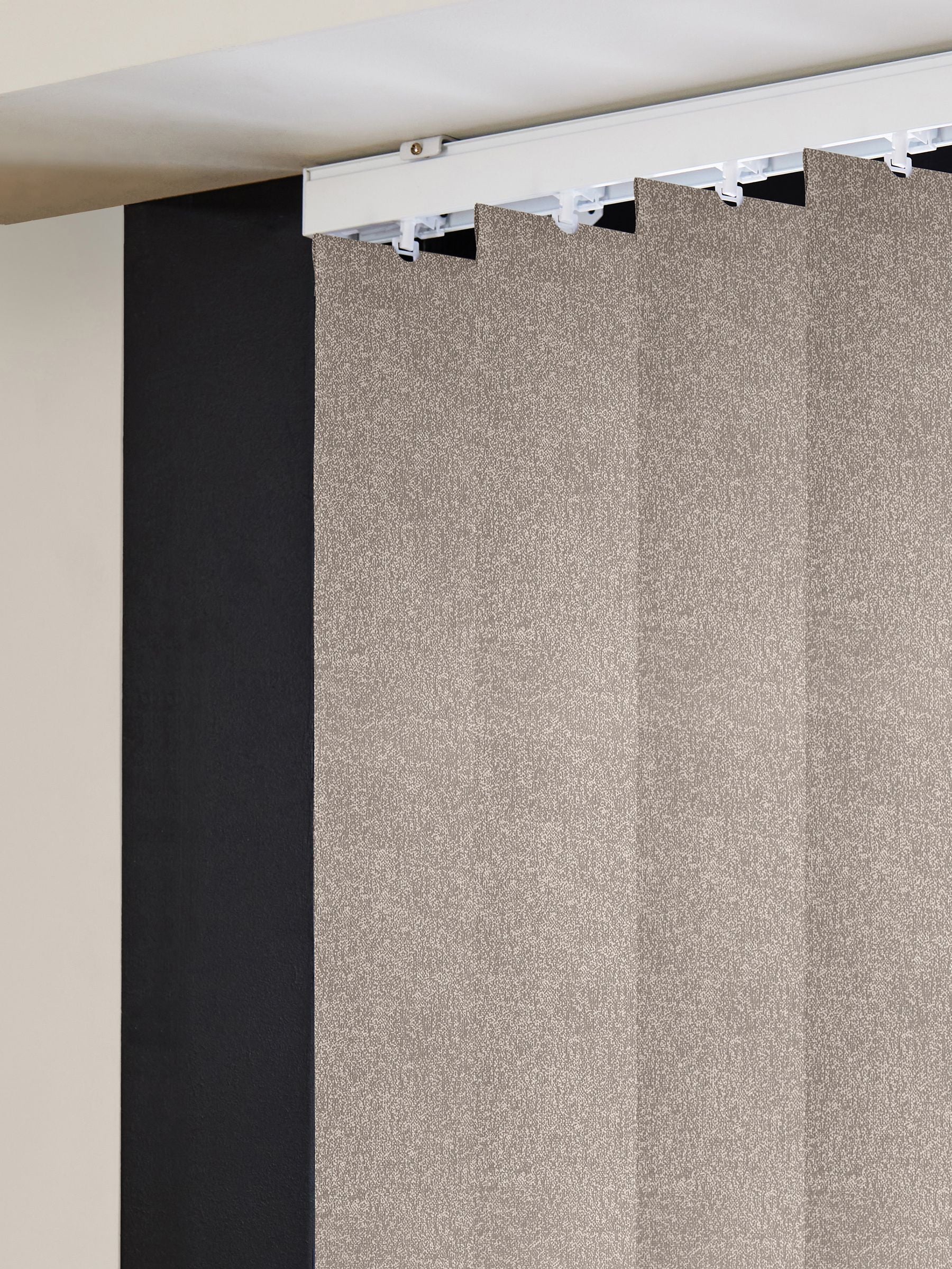 Natural Vog grey vertical blinds - British product