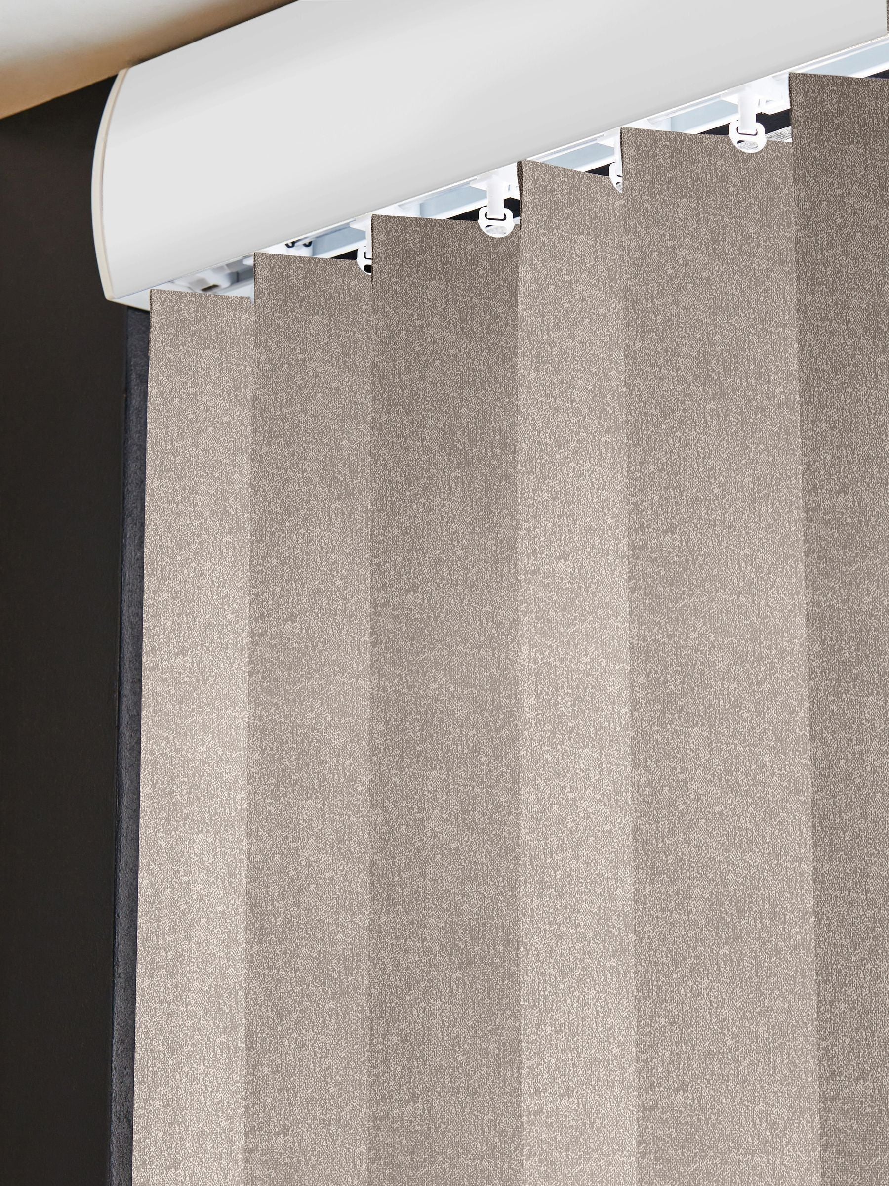 Natural Vog grey vertical blinds - British product