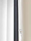 Sether white blackout vertical blinds made to measure, UK version