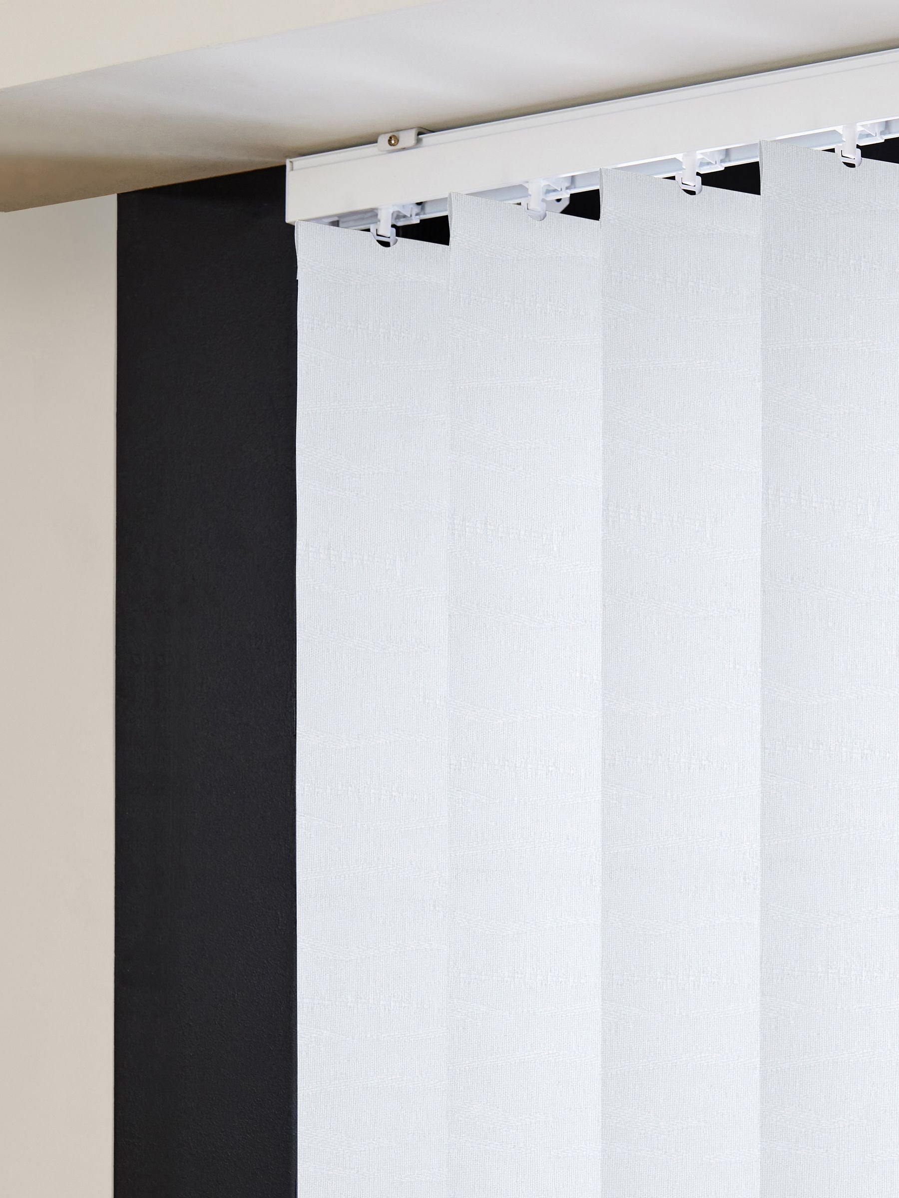 Urabi cream blackout vertical blind made to measure (British brand)