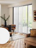 Urabi cream blackout vertical blind made to measure (British brand)