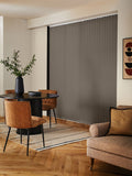 Natural Krug made to measure vertical blind (British brand)