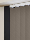 Natural Krug made to measure vertical blind (British brand)
