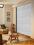 Grey Sether blackout vertical blind, imported from the UK