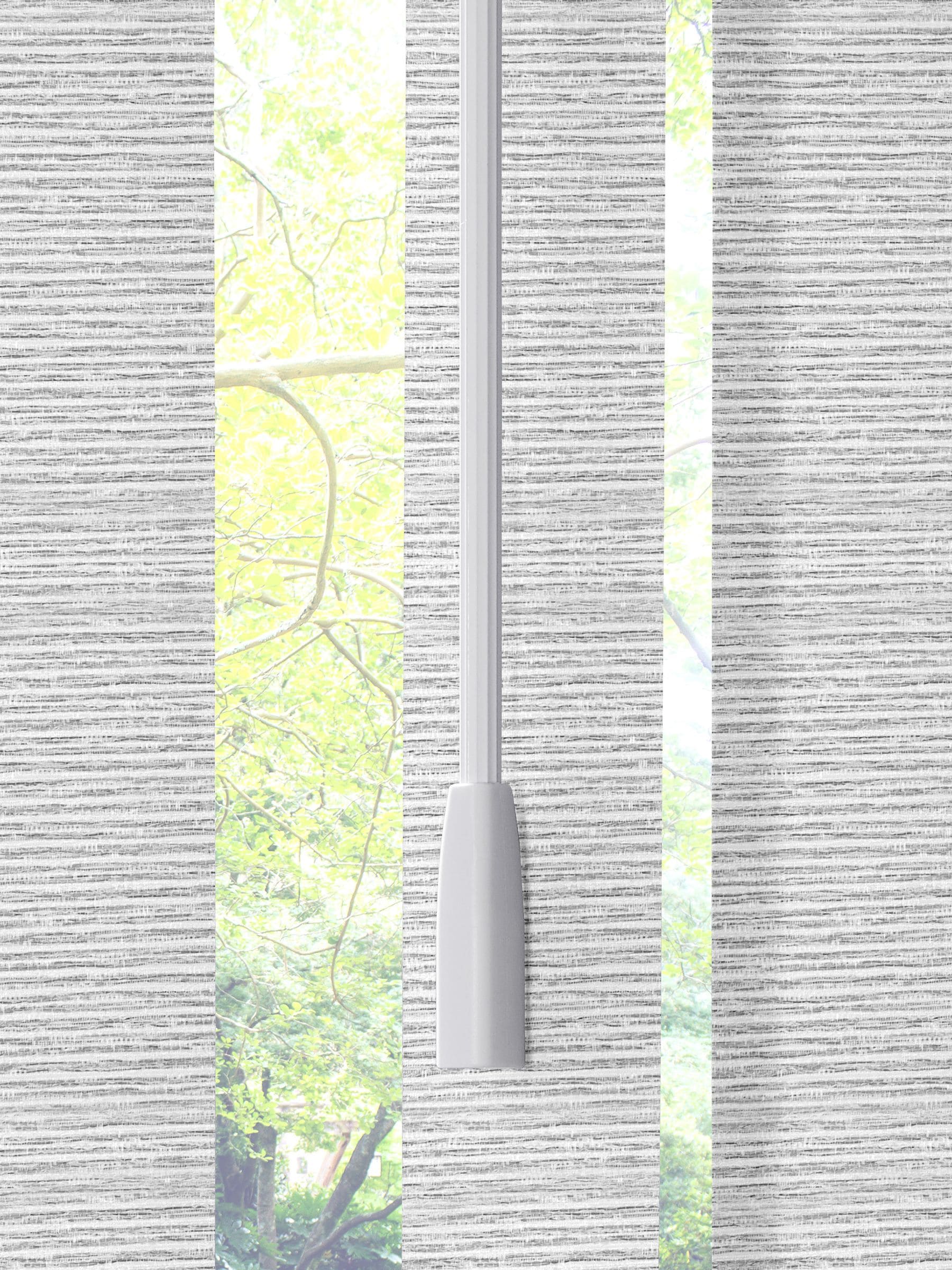 Grey Sether blackout vertical blind, imported from the UK