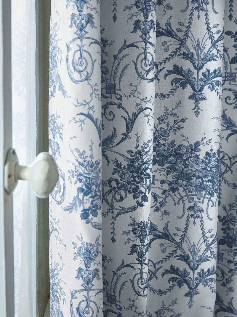 Laura Ashley Blue Tuileries curtain 112x137cm - British product