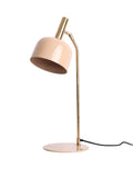 Leitmotiv enamel table lamp soft brown small size, imported from the UK
