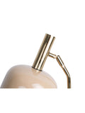 Leitmotiv enamel table lamp soft brown small size, imported from the UK