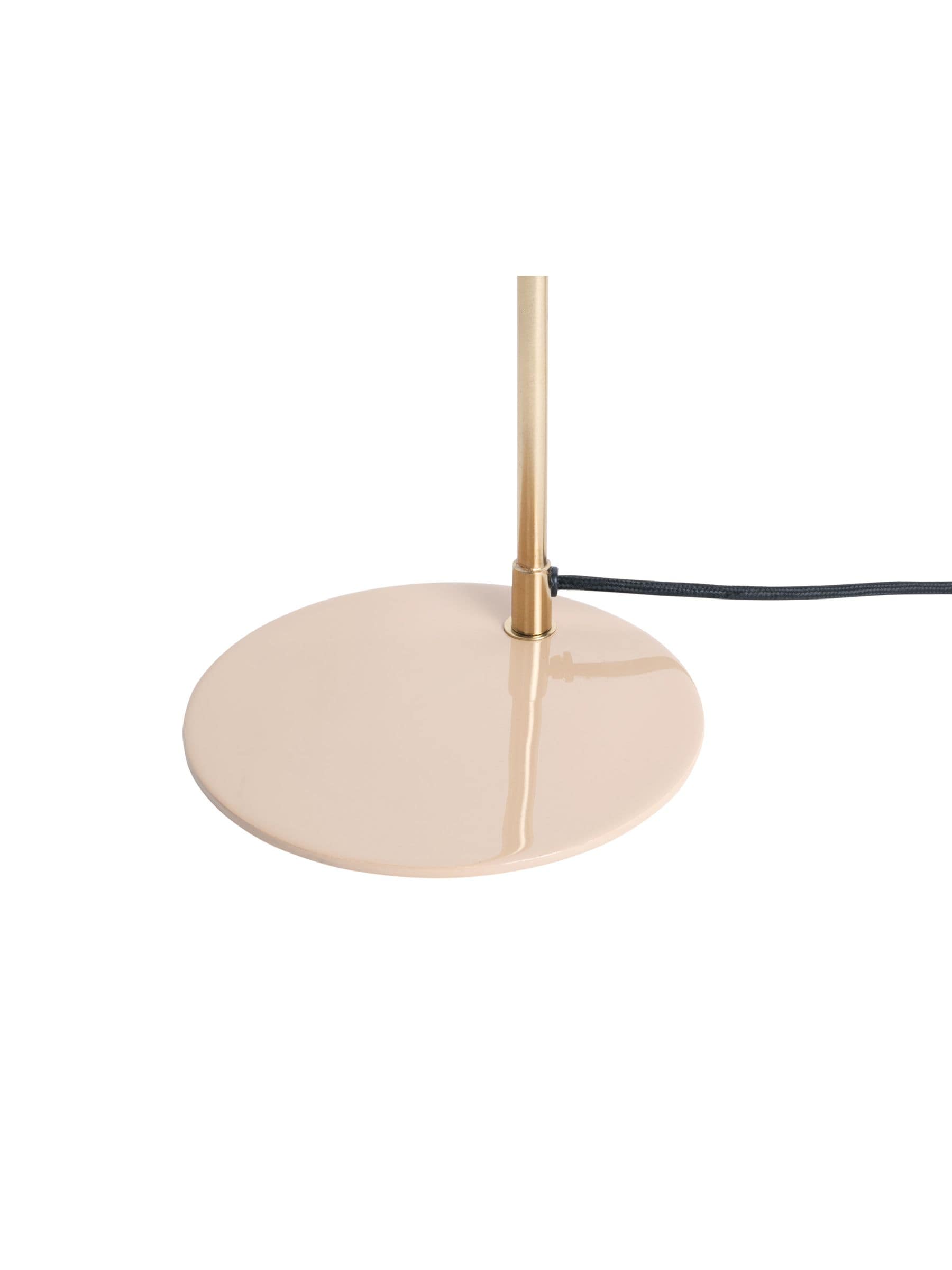 Leitmotiv enamel table lamp soft brown small size, imported from the UK