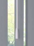 Grey Leo made to measure vertical blinds in grey polyester (British brand)