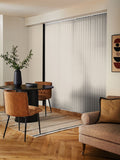 Cream Leo vertical blinds made to measure - British product