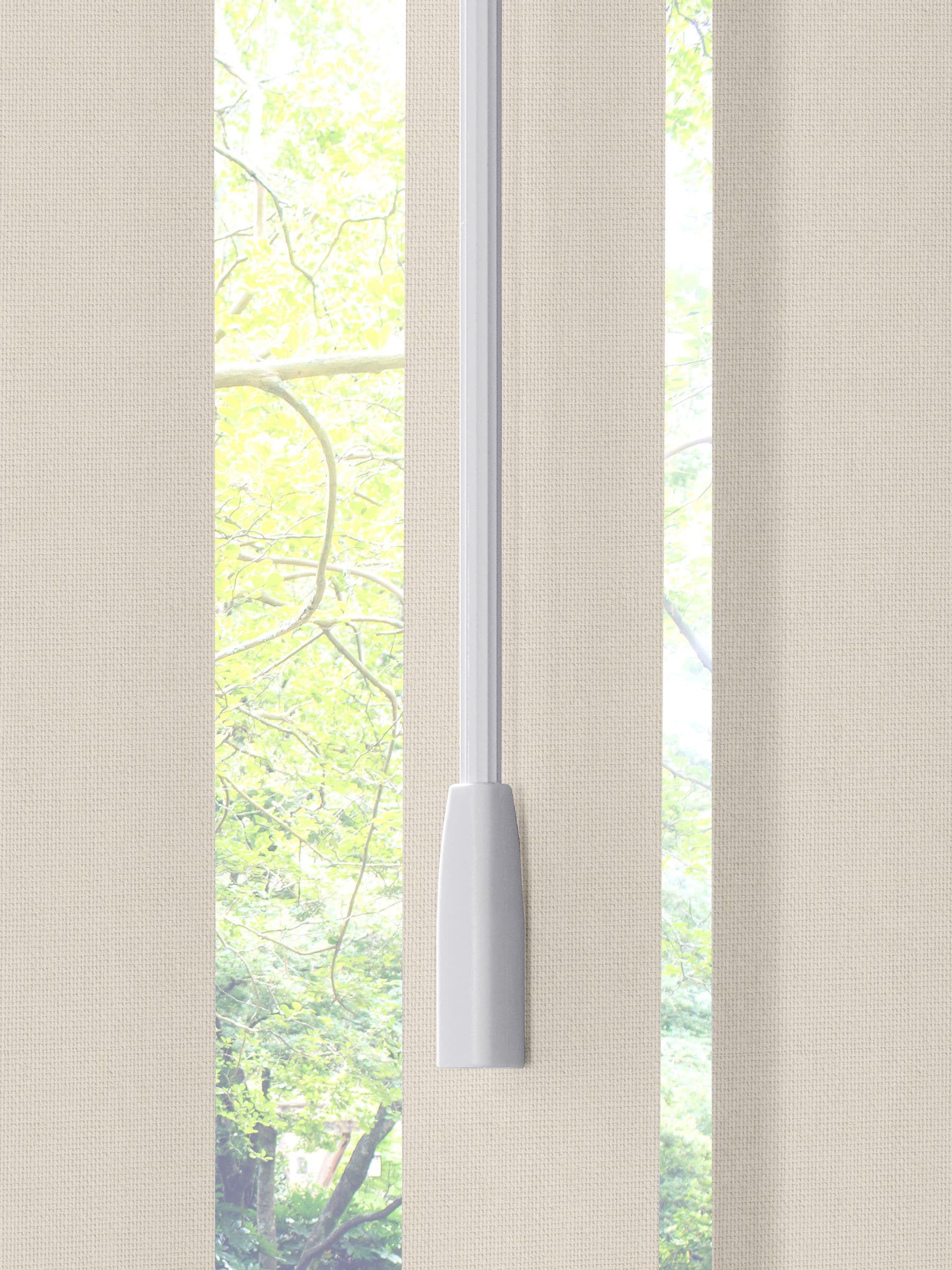 Cream Leo vertical blinds made to measure - British product