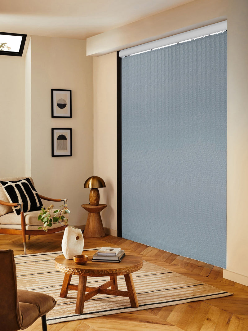 Qiz grey vertical blinds made to measure - British product