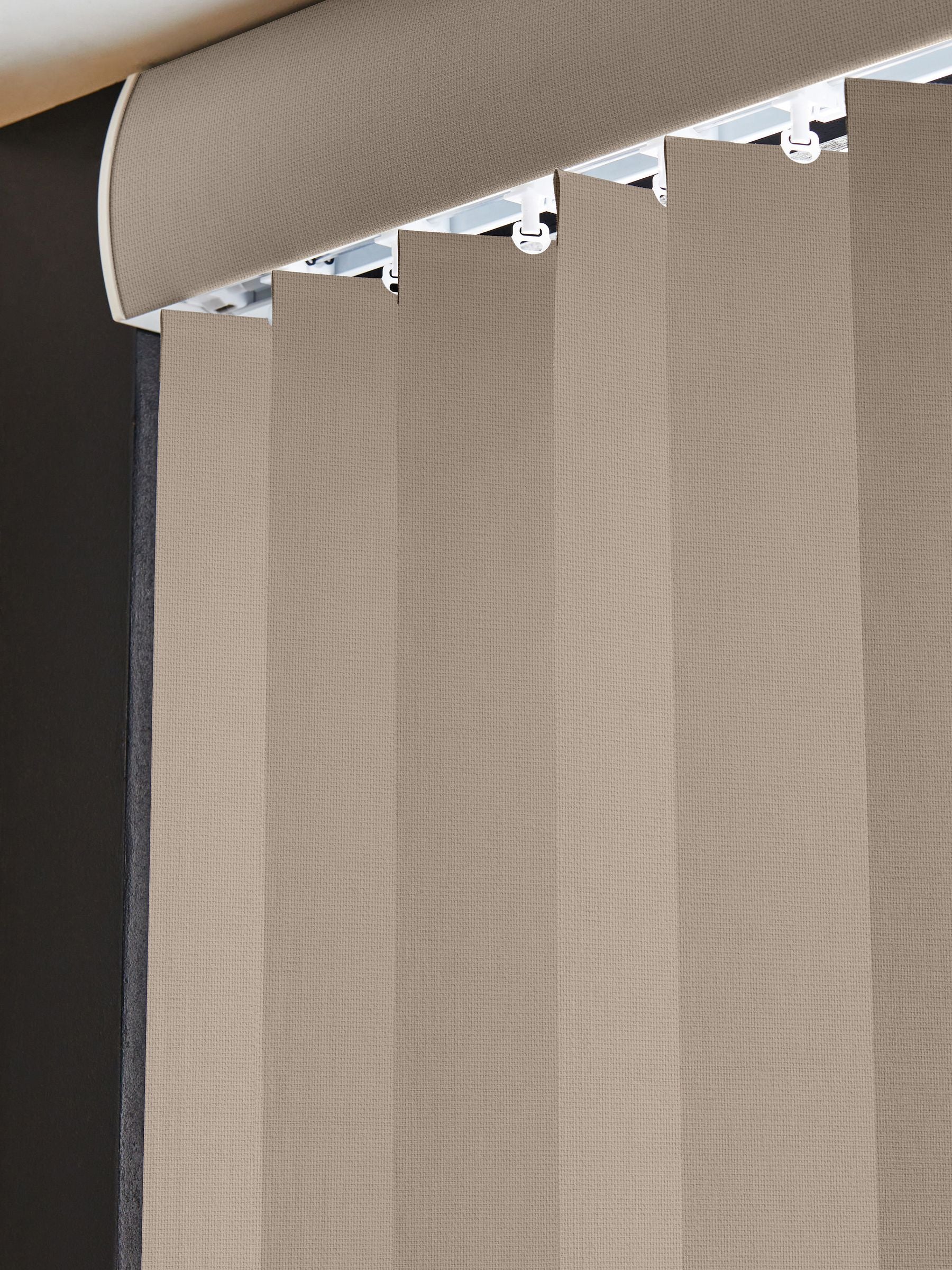 Natural Leo vertical blinds made to measure - British product