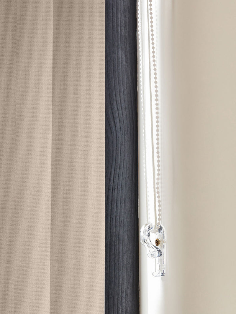 Natural Leo vertical blinds made to measure - British product