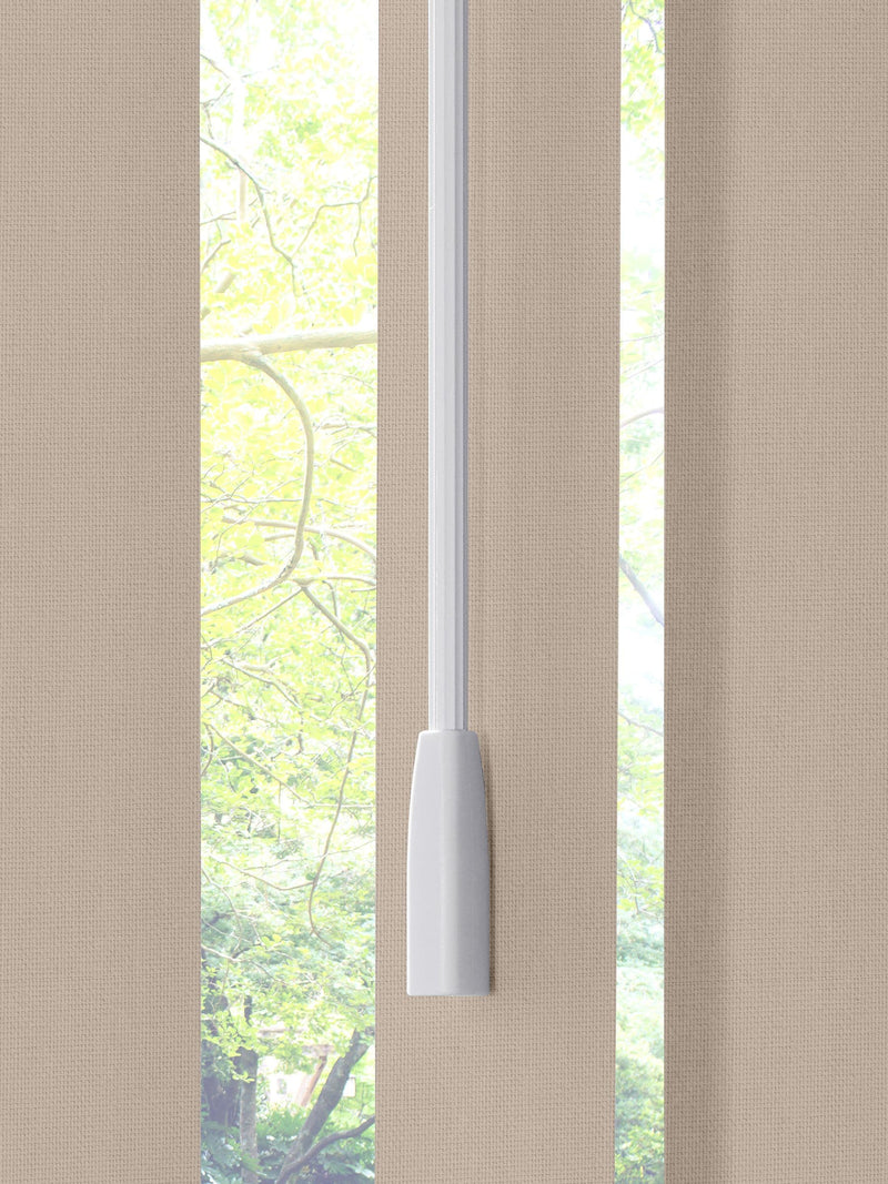 Natural Leo vertical blinds made to measure - British product