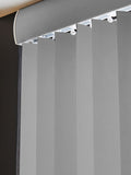 Grey Picce blackout vertical blinds made to measure, imported from the UK