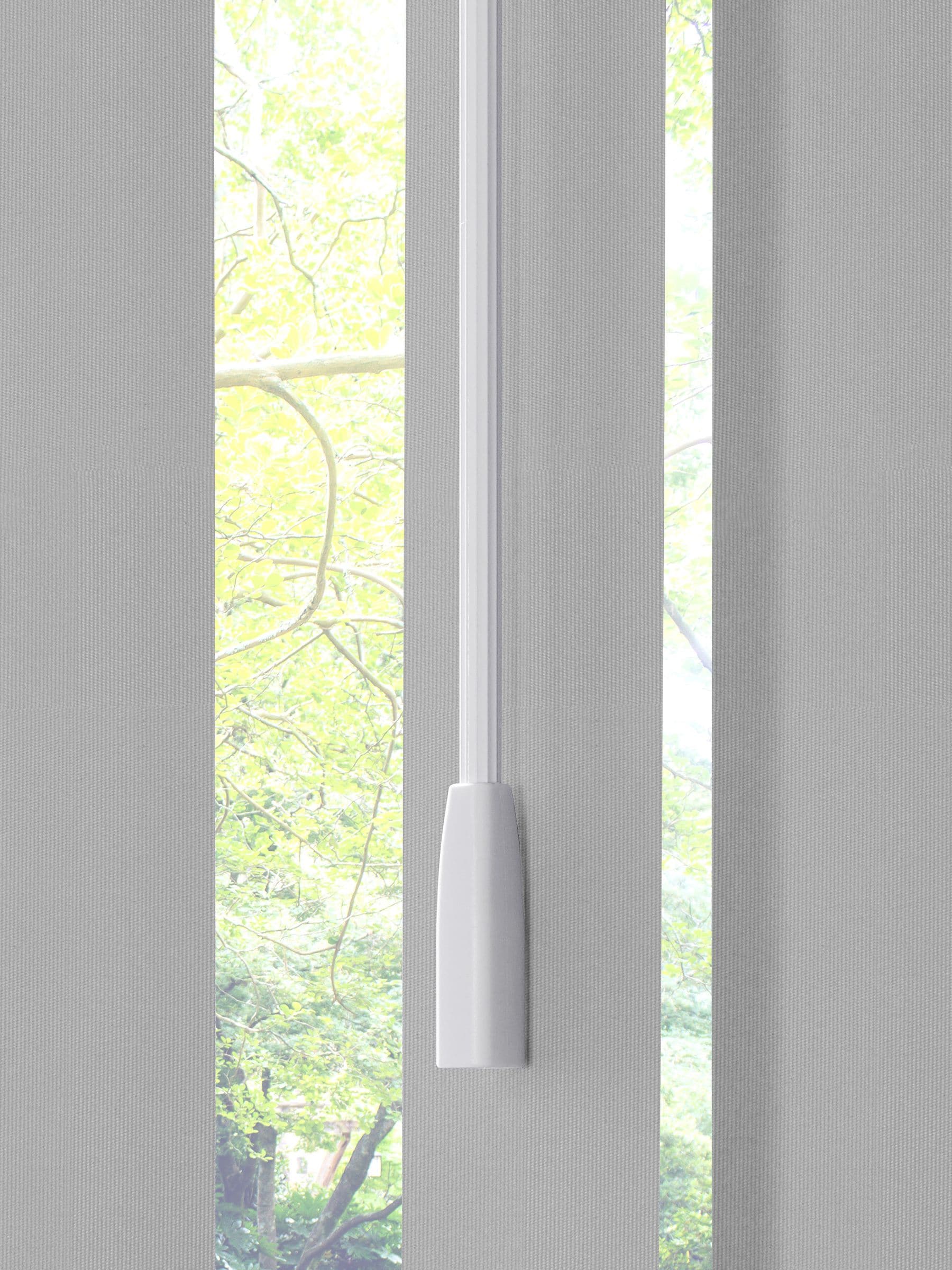 Grey Picce blackout vertical blinds made to measure, imported from the UK