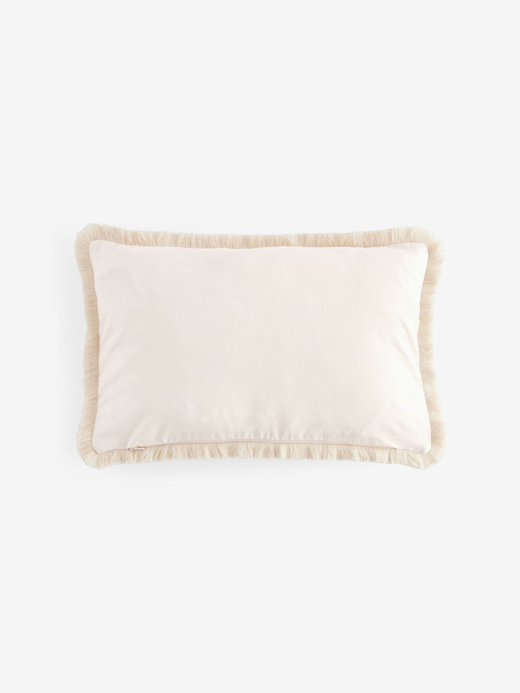 Natural embroidered Charlie cockapoo cushion 50x30cm, UK version