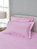 Set of 2 Pink 100% Cotton Pillowcases
