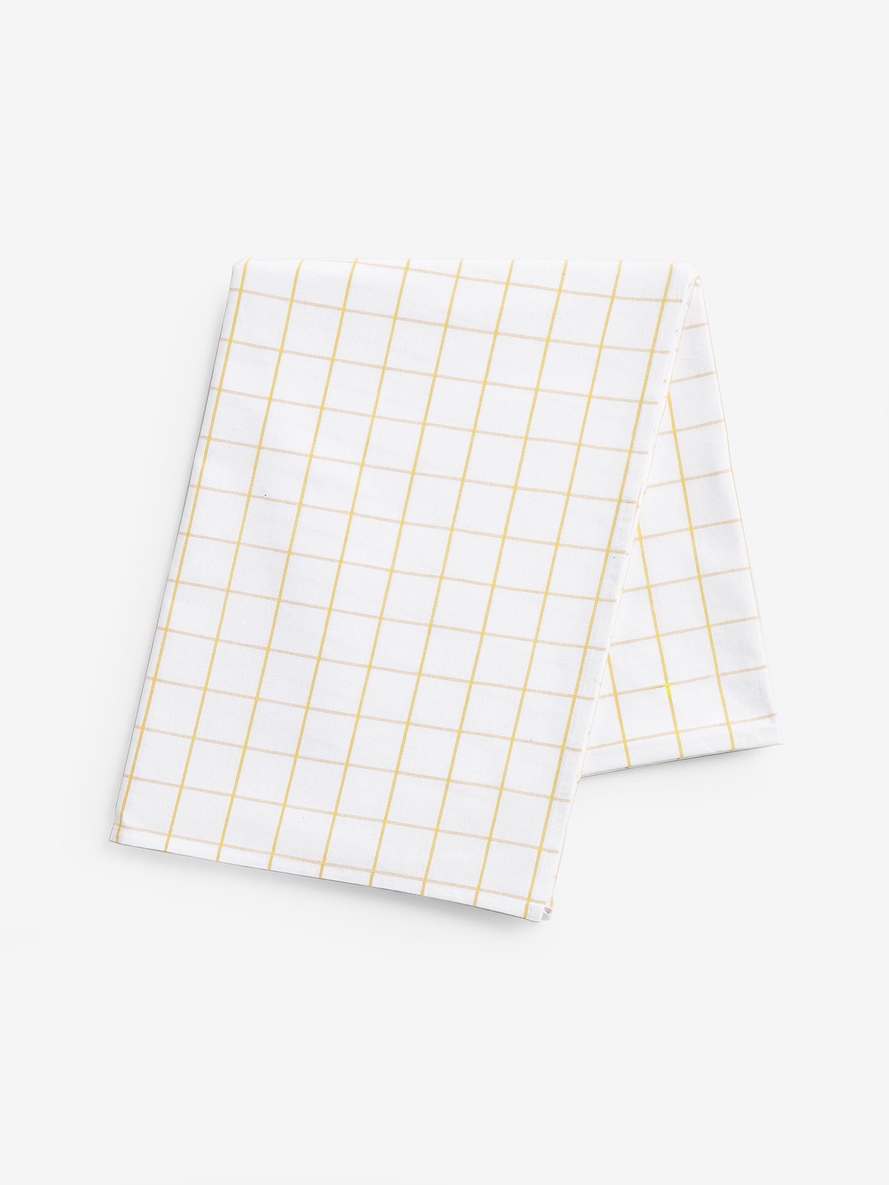 Nina Campbell Ochre Yellow Woven Check Table Cloth
