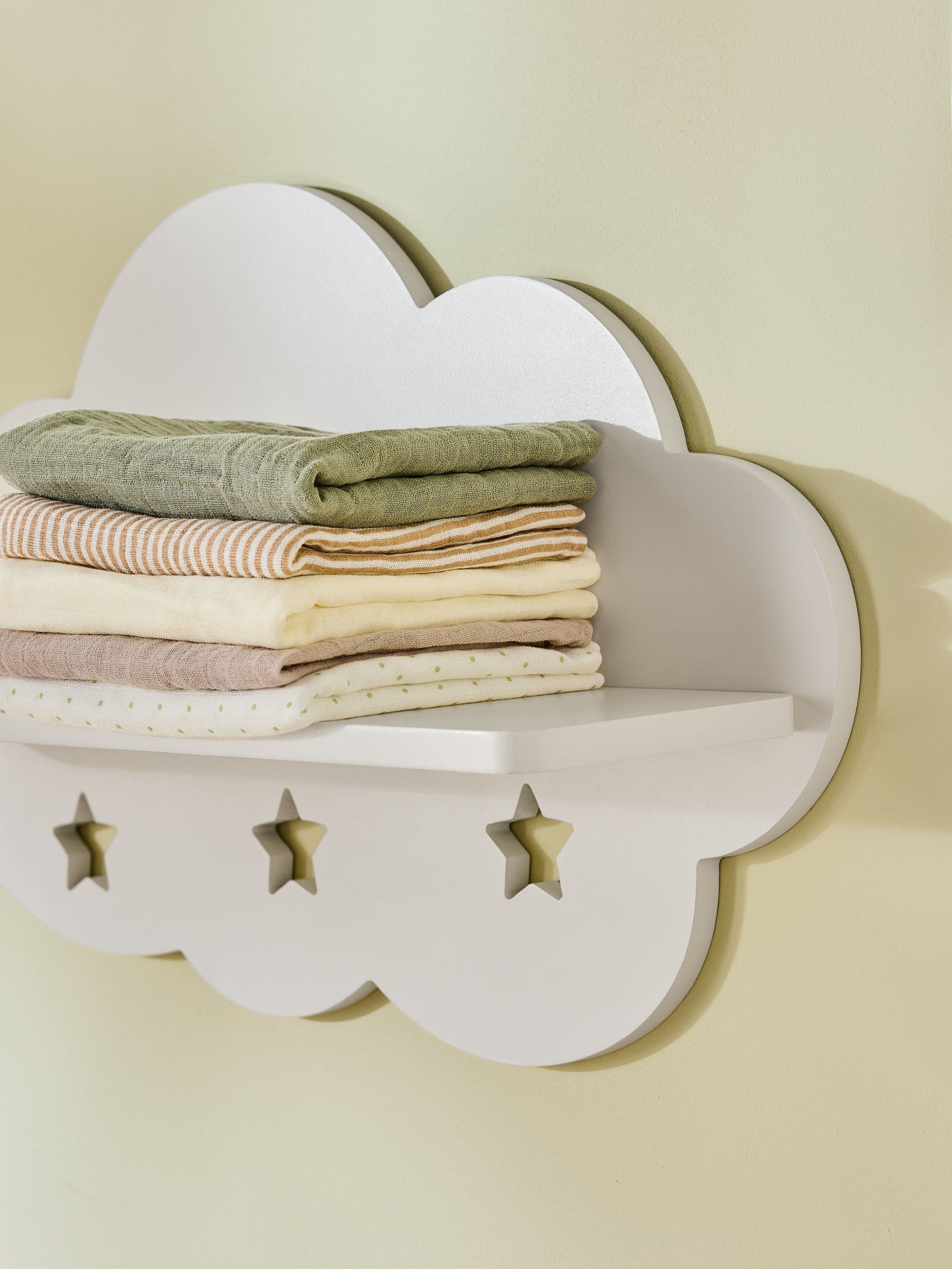 Jojo Maman Bébé white cloud wall shelf, UK version